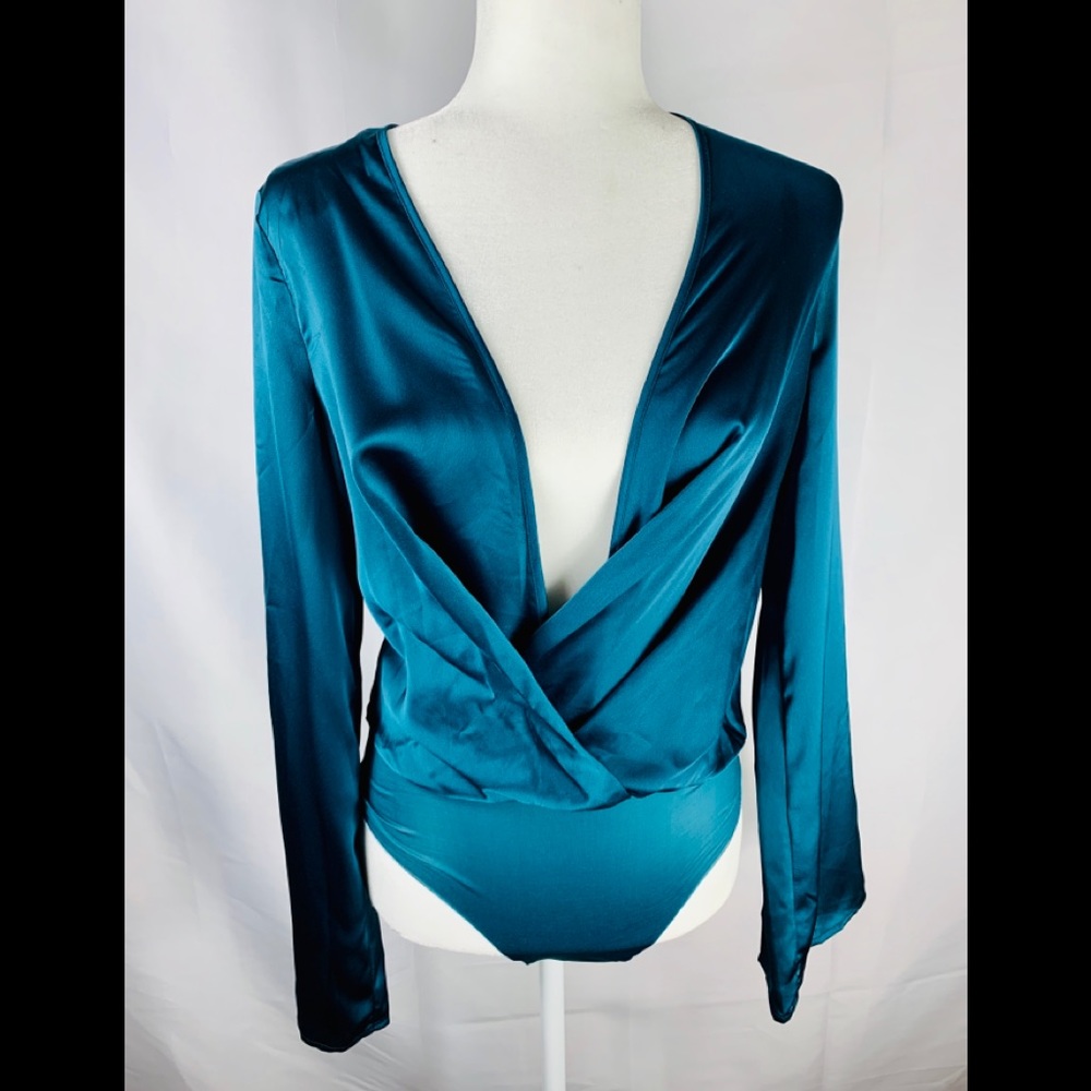 Misguided Blue bodysuit
